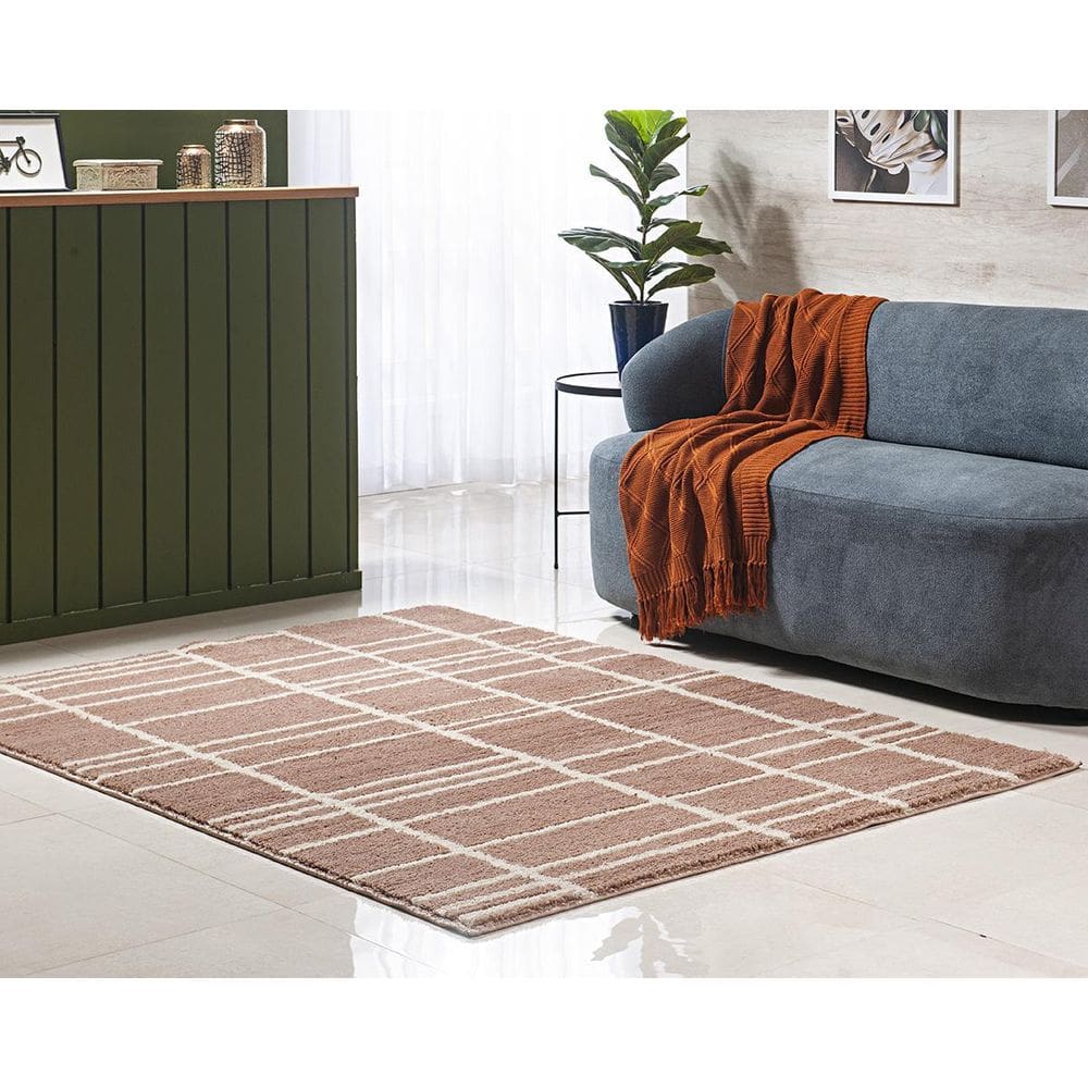 Tapete Sala Toque Macio 2,00X2,50 Linha Art Antid. Nude Des