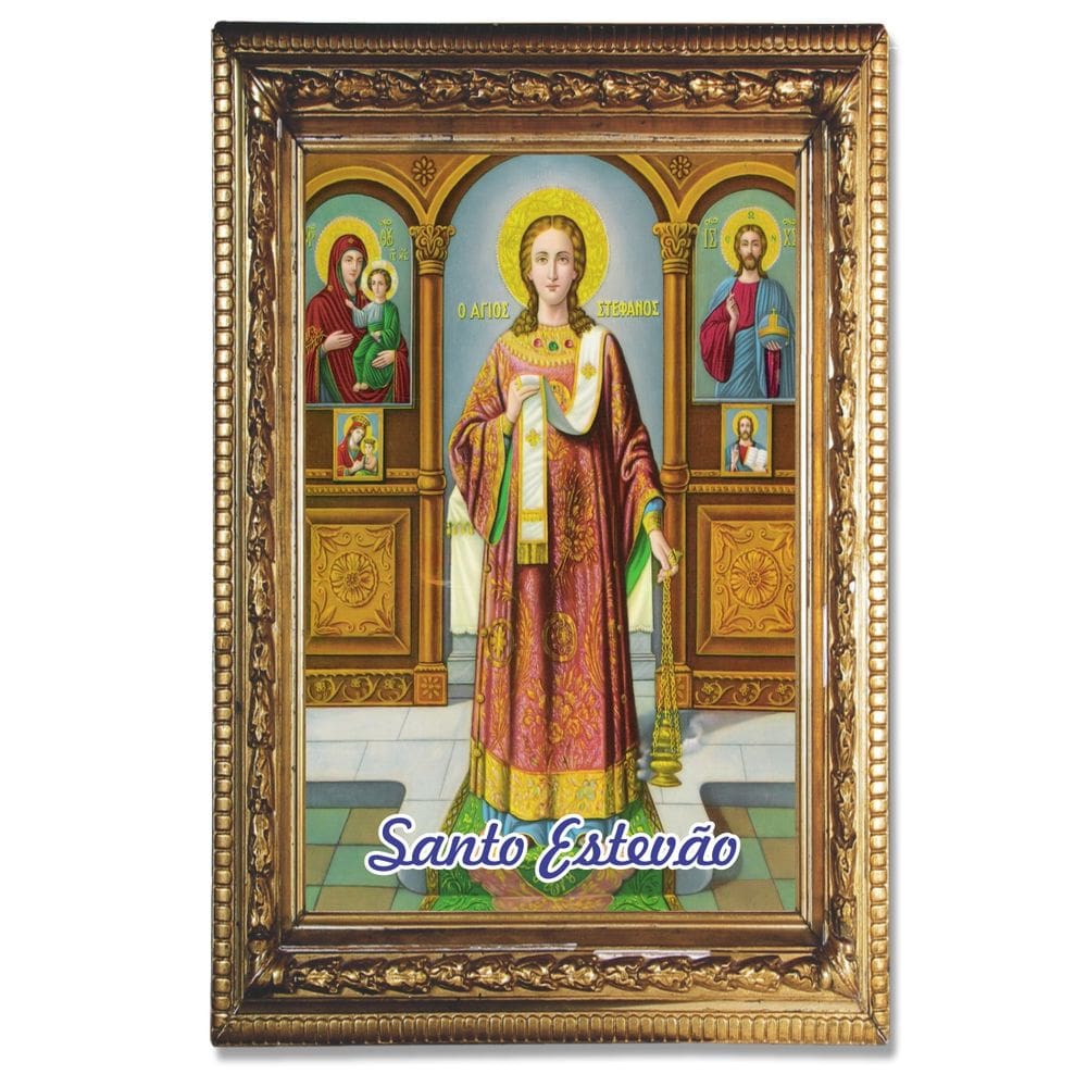 Santinho Santo Estevão 500 un c/ oração no verso 10x7 cm