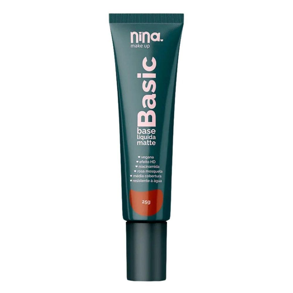 Base Líquida Basic Matte Cor 10 - Nina Makeup 25G