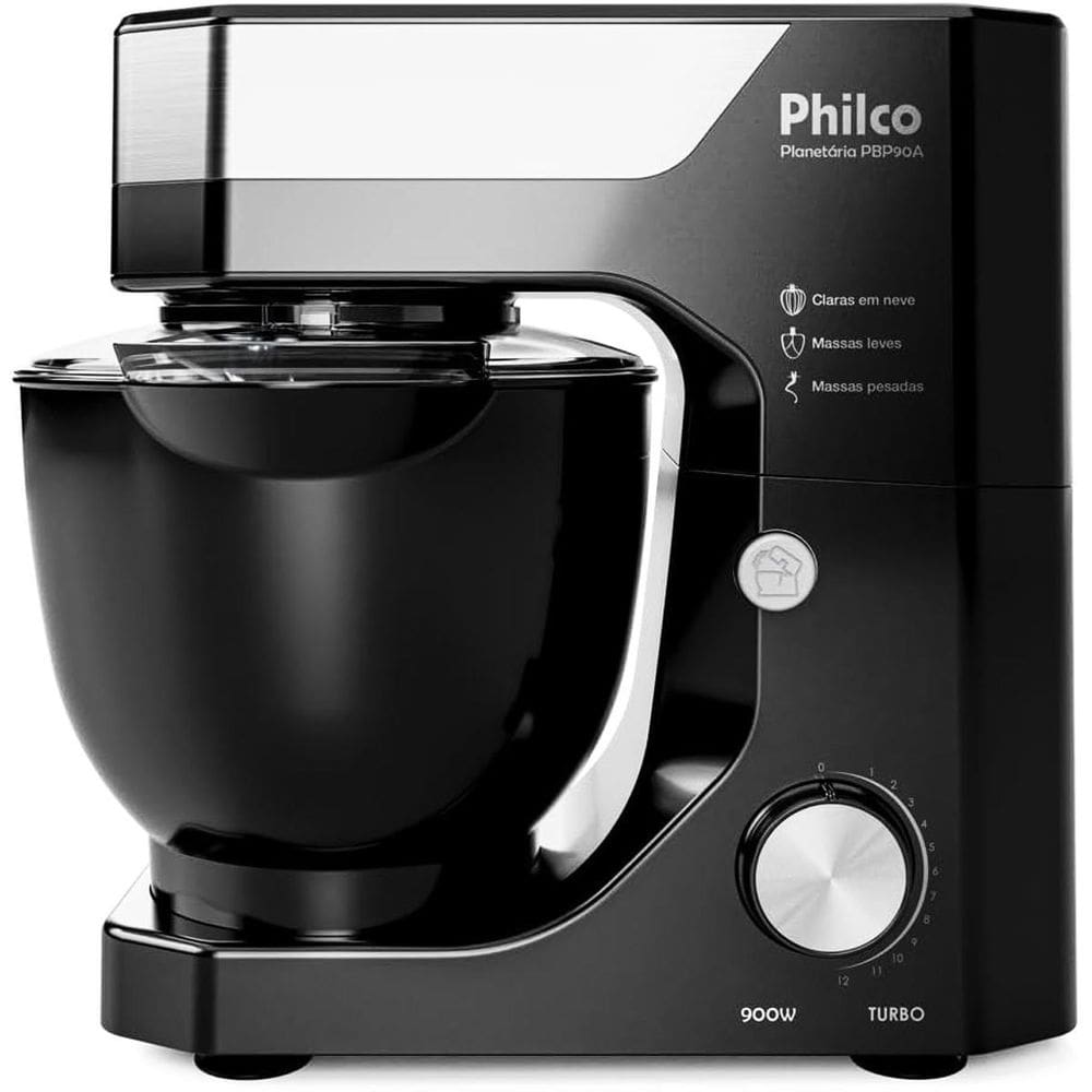 Batedeira Planetária Philco Pbp90A 5L 12 Velocidades 900W