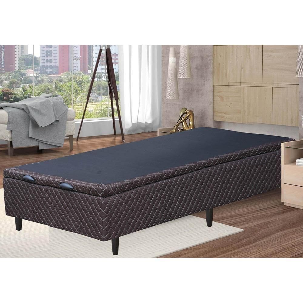 Base Box Baú Para Colchão Solteiro Thor Umaflex 188Cm X 88Cm