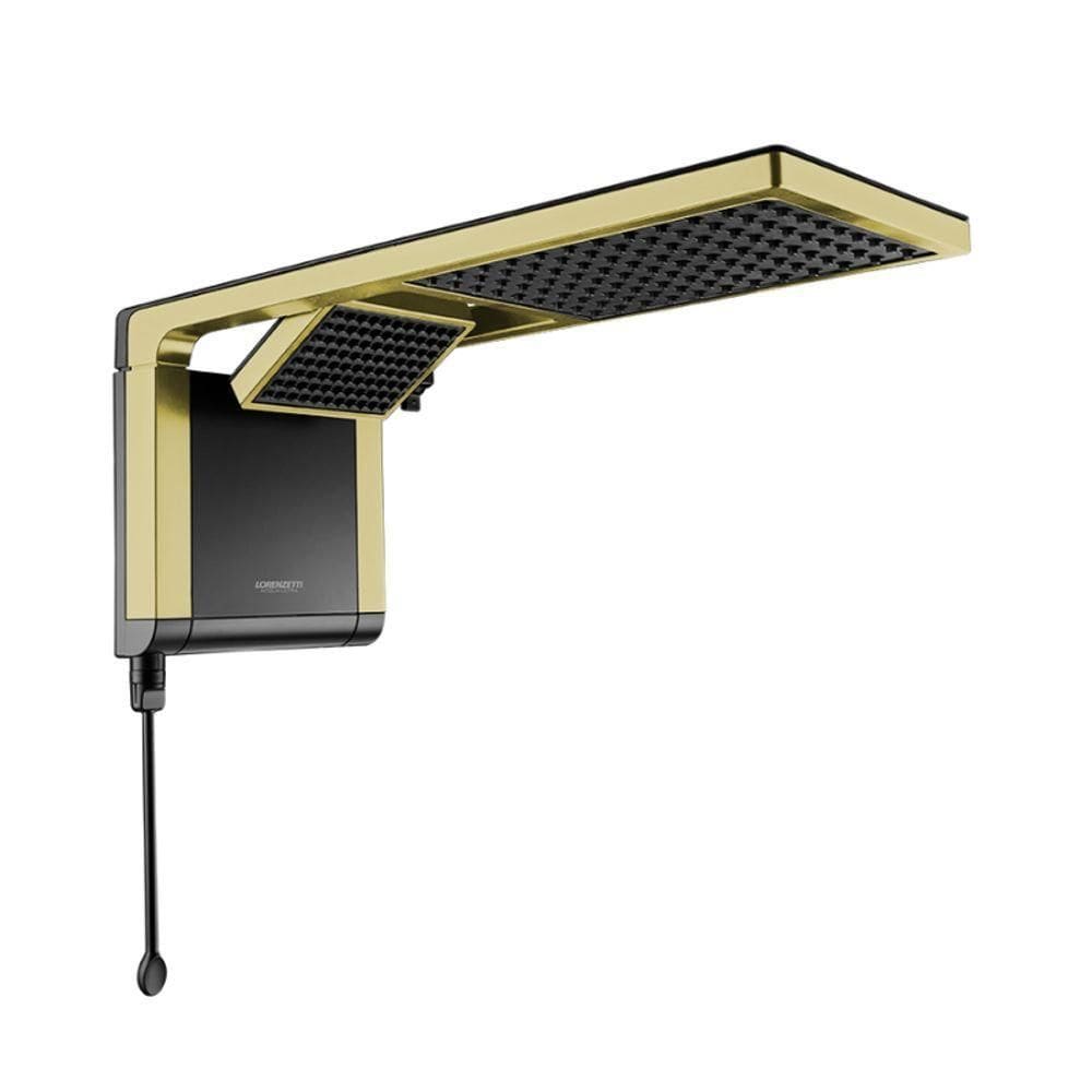Chuveiro Ducha Acqua Duo Ultra Preto Matte Gold 7800w Lorenzetti 220V