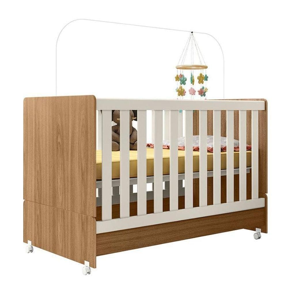 Berço Mini Cama Nature-off White - Peternella Móveis Nature-off White
