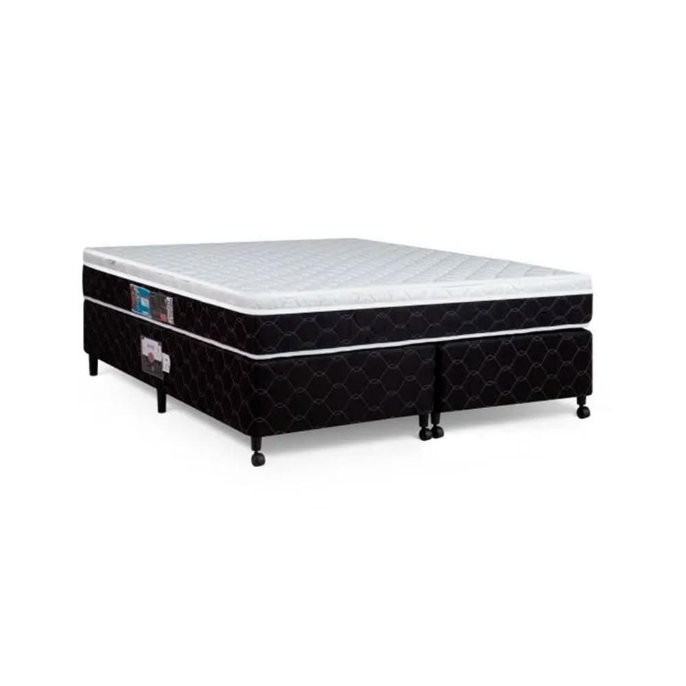 Cama Box + Colchão Castor King Montblanc One Face D33