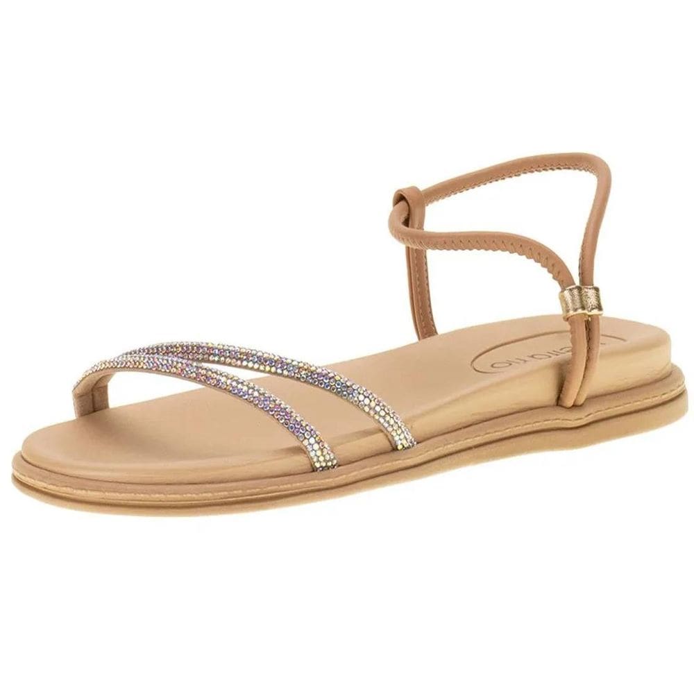 Sandalia Feminina Conforto Strass Beira Rio 8488.113