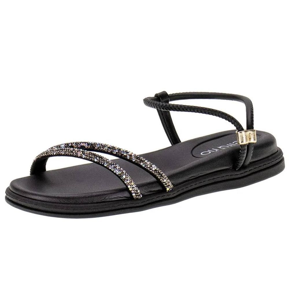 Sandalia Feminina Conforto Strass Beira Rio 8488.113