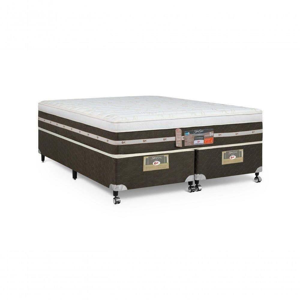 Cama Box + Colchão Castor King Silver Star 193x203x59cm