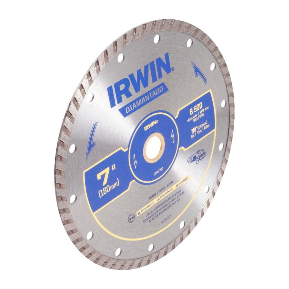 Disco Diamantado Turbo 180 mm 2 mm 7` x 7/8` Irwin - IW47700