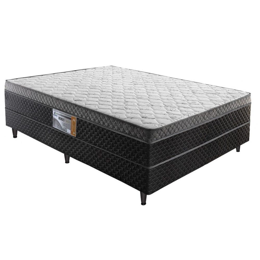 Cama Box Casal D33 Ortopédico Rondoconfort Cinza - Rondomóveis