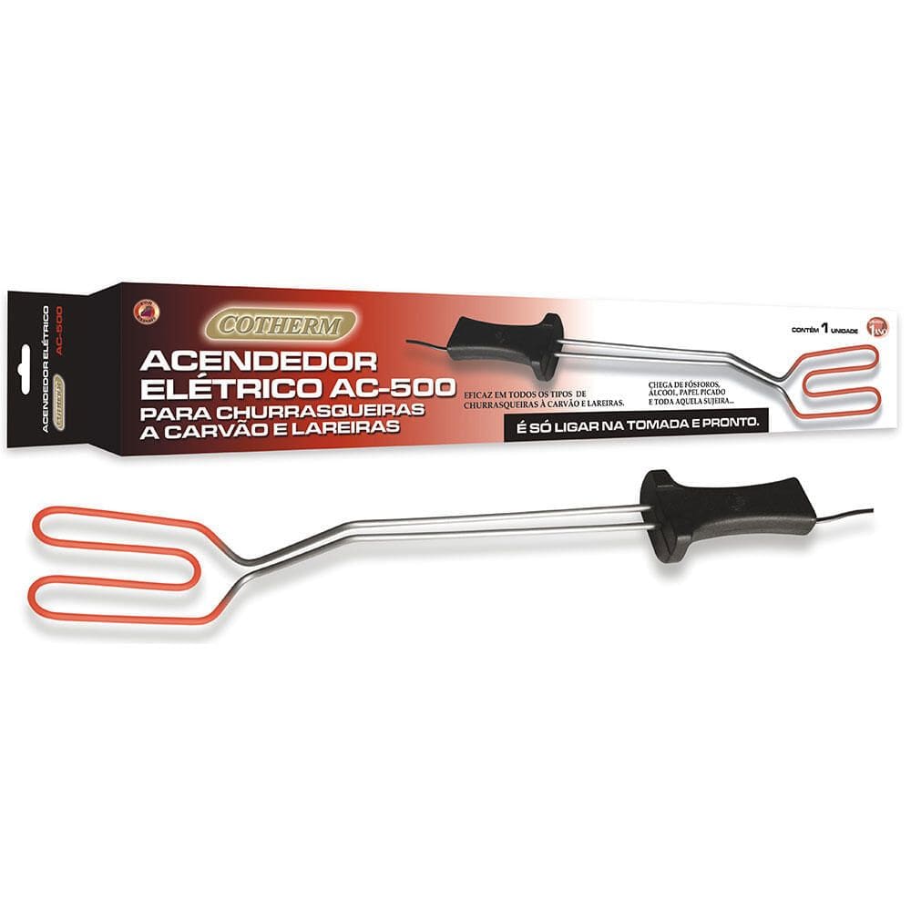 Acendedor De Carvão Elétrico AC 500 750 Watts 127 Volts - 1071 - COTHERM
