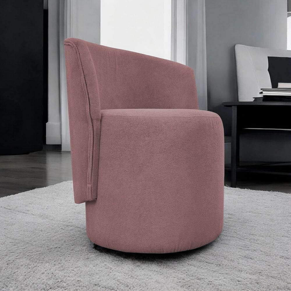 Poltrona Decorativa Luxo Para Sala Recepção Escritório Aura Bouclé Premium