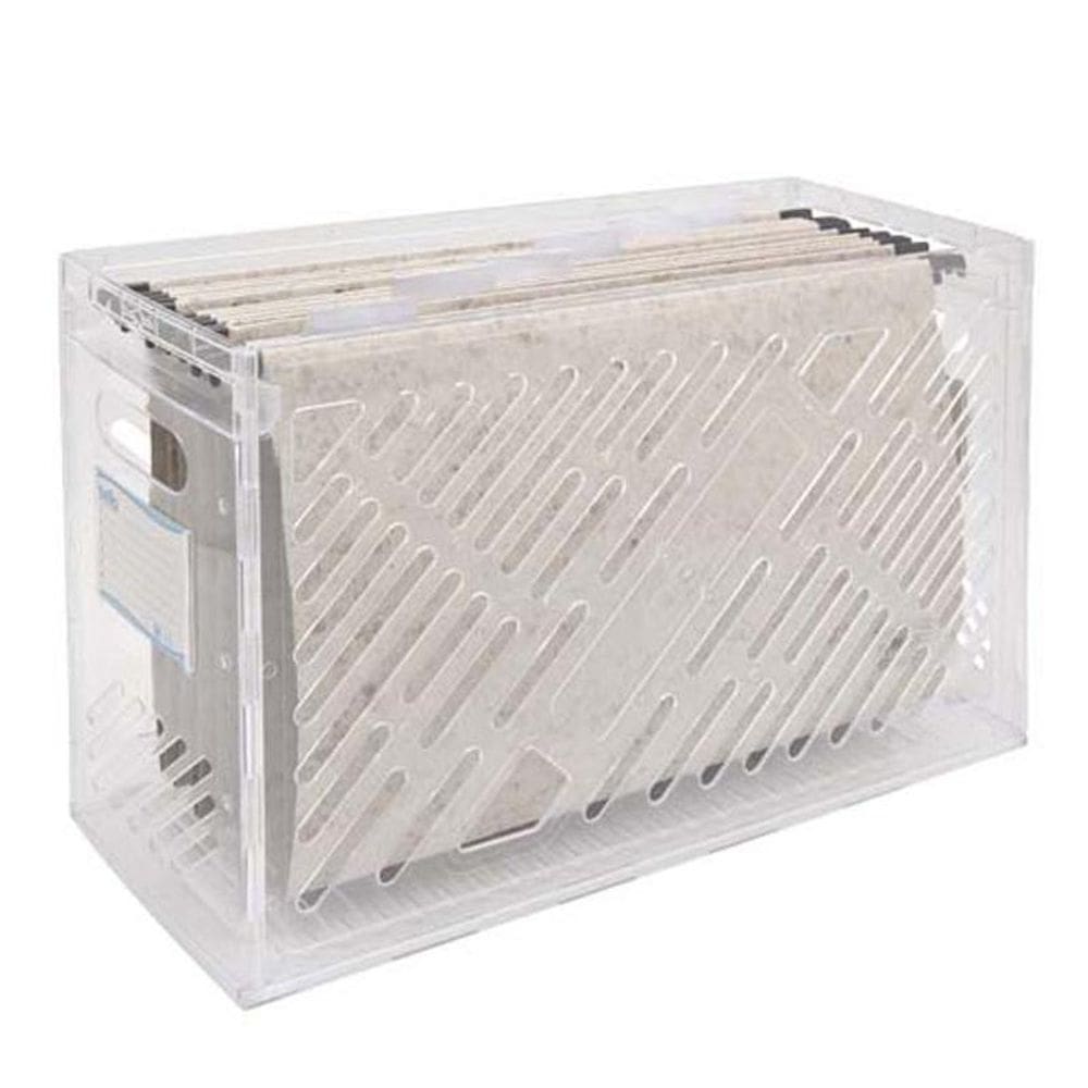 Organizador Dellocolor cristal 0322.H com 6 pastas suspensas Dello