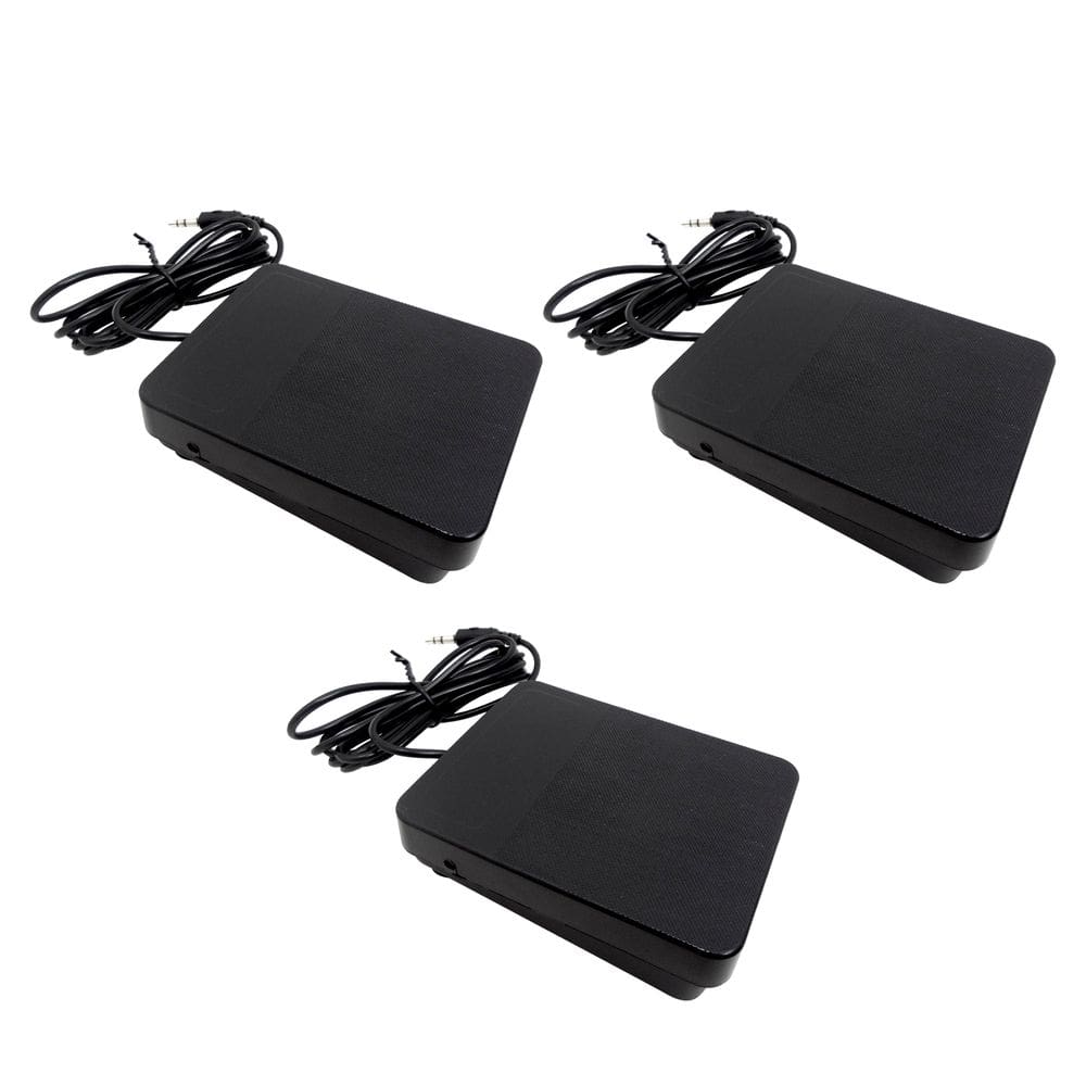 Kit 3 Pedais Sustain Rhythmic para Teclado e Piano Digital