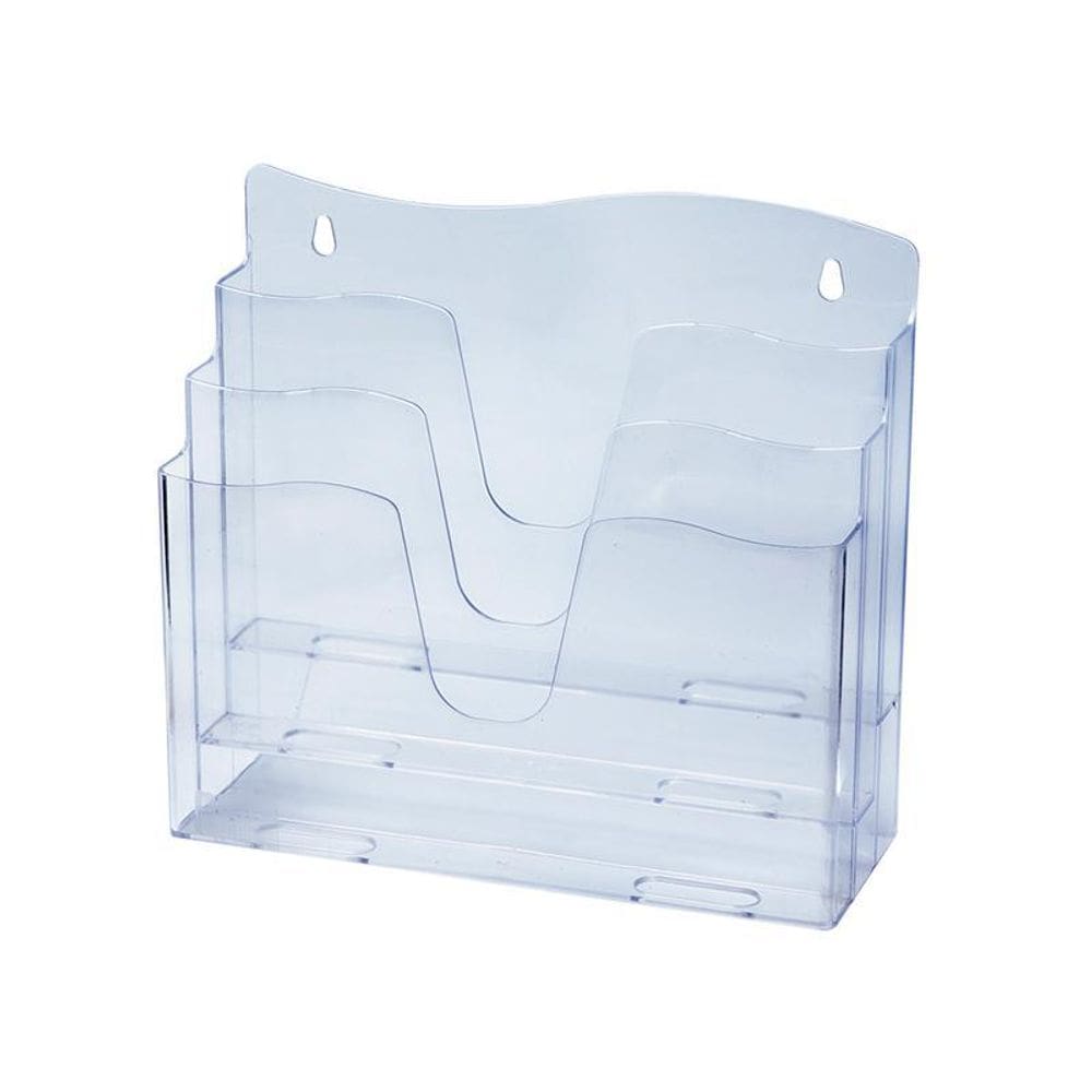 Organizador de escritório 3 divisões cristal 3055H Dello