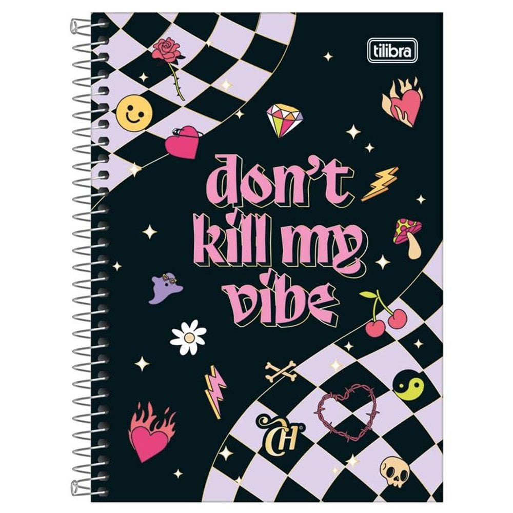 Caderno espiral capa dura 1/4 80 fls Capricho Tilibra