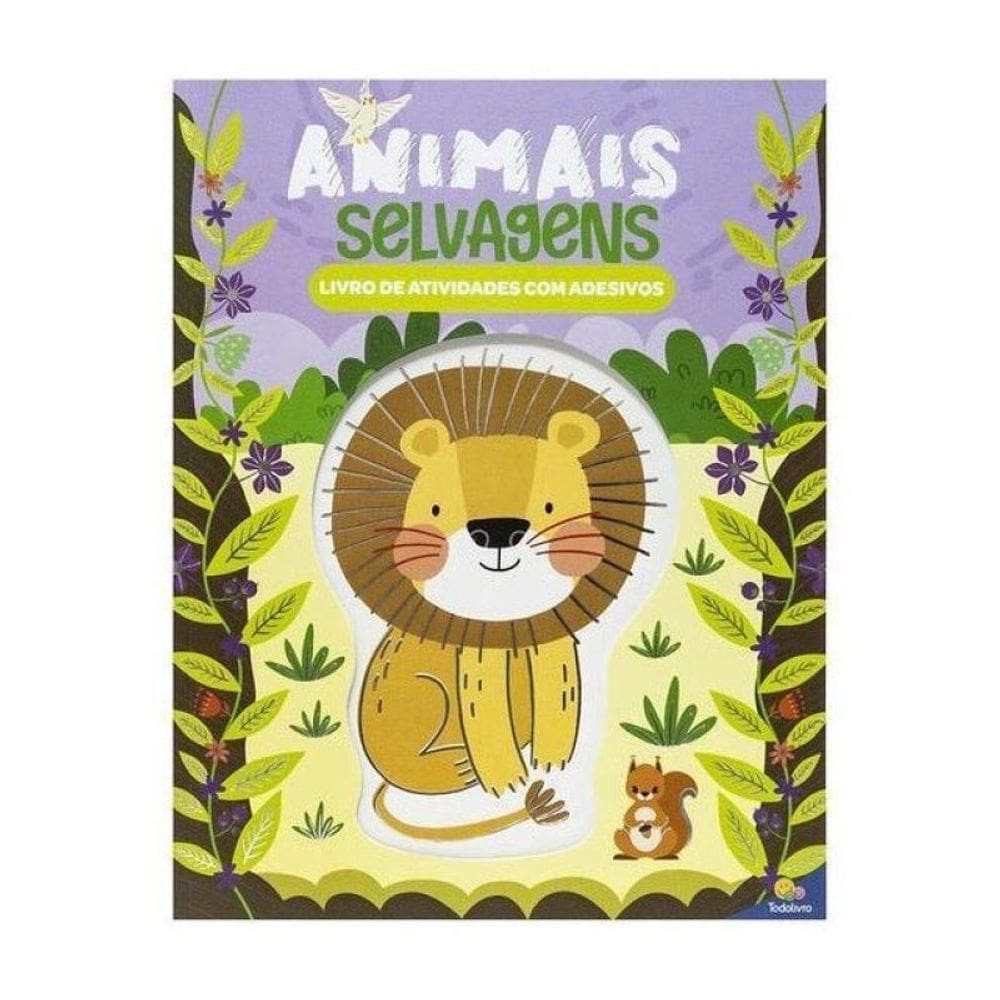 Diversão & Adesivos: Animais Selvagens