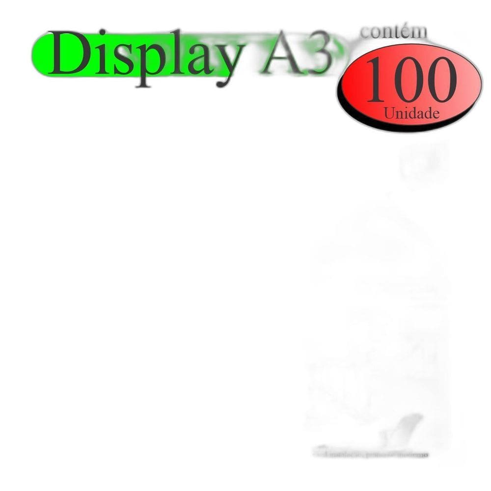 100 Display A3 Expositor Folhas Quadro Aviso Parede Pet Hori