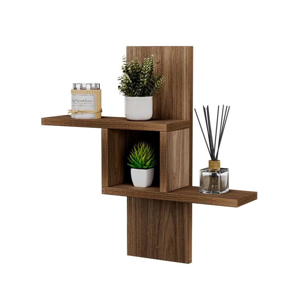 Nicho Decorativo Cross Freijó para Banheiro Lavabo