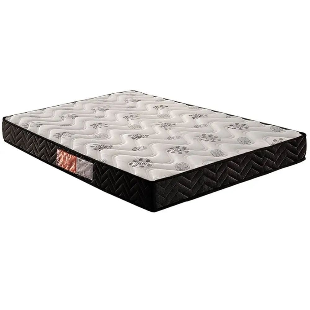 Colchão Pasquale D45 Casal 17x188x138 Paropas Cor Branco com Preto