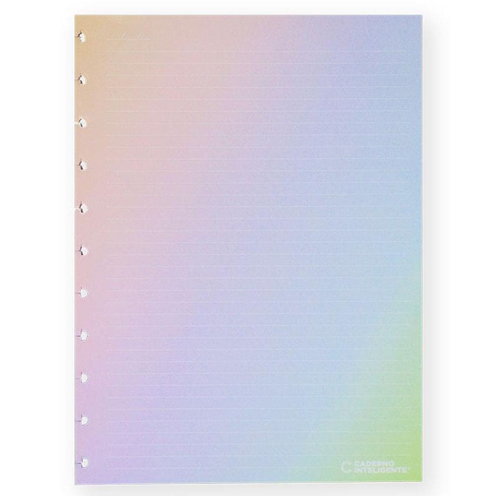 Refil grande Rainbow 120g 30fls CIRG4023 Caderno Inteligente