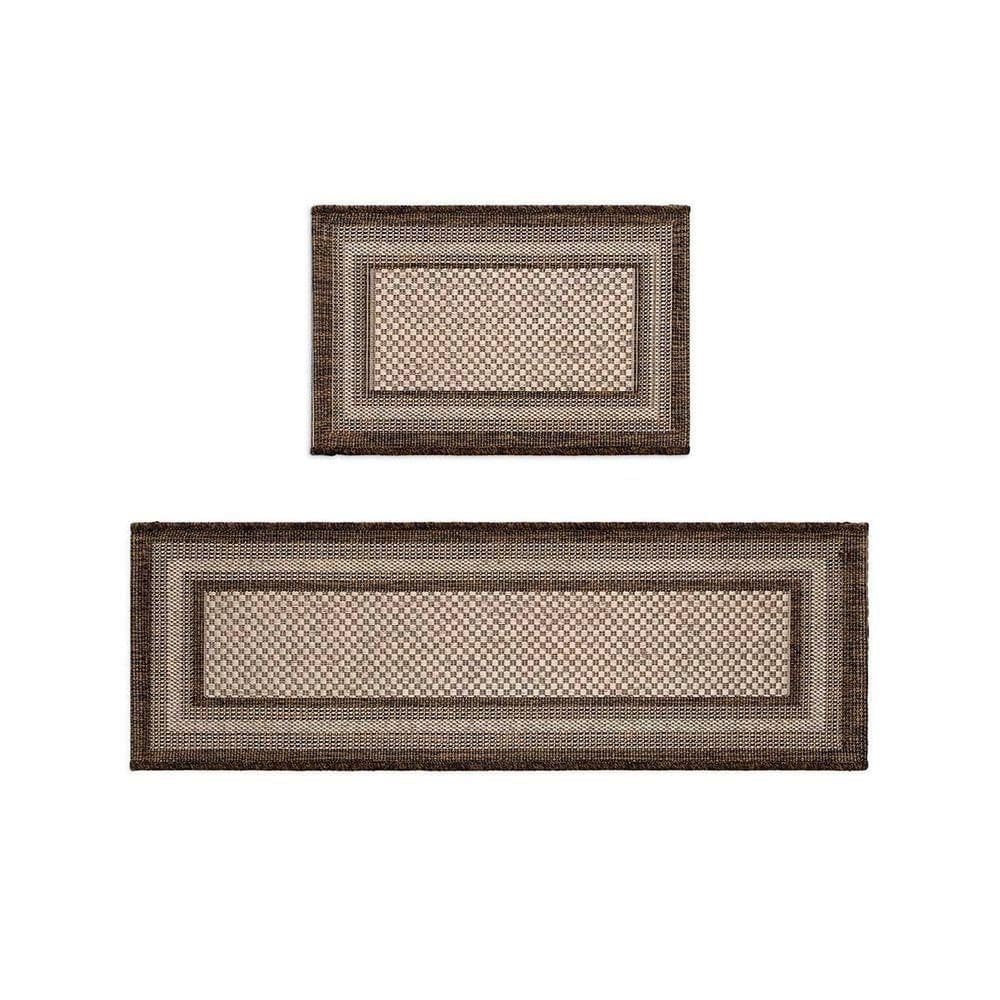 Kit Cozinha Sisal 2 Peças Eco-nature Moldura 70 Marrom