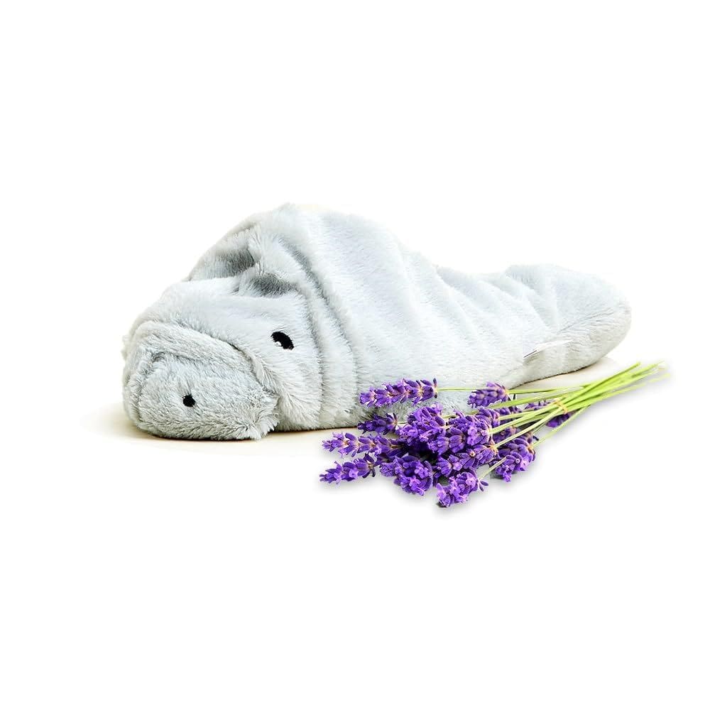 Animais de pelúcia Warmies Manatee aquecível com lavanda francesa