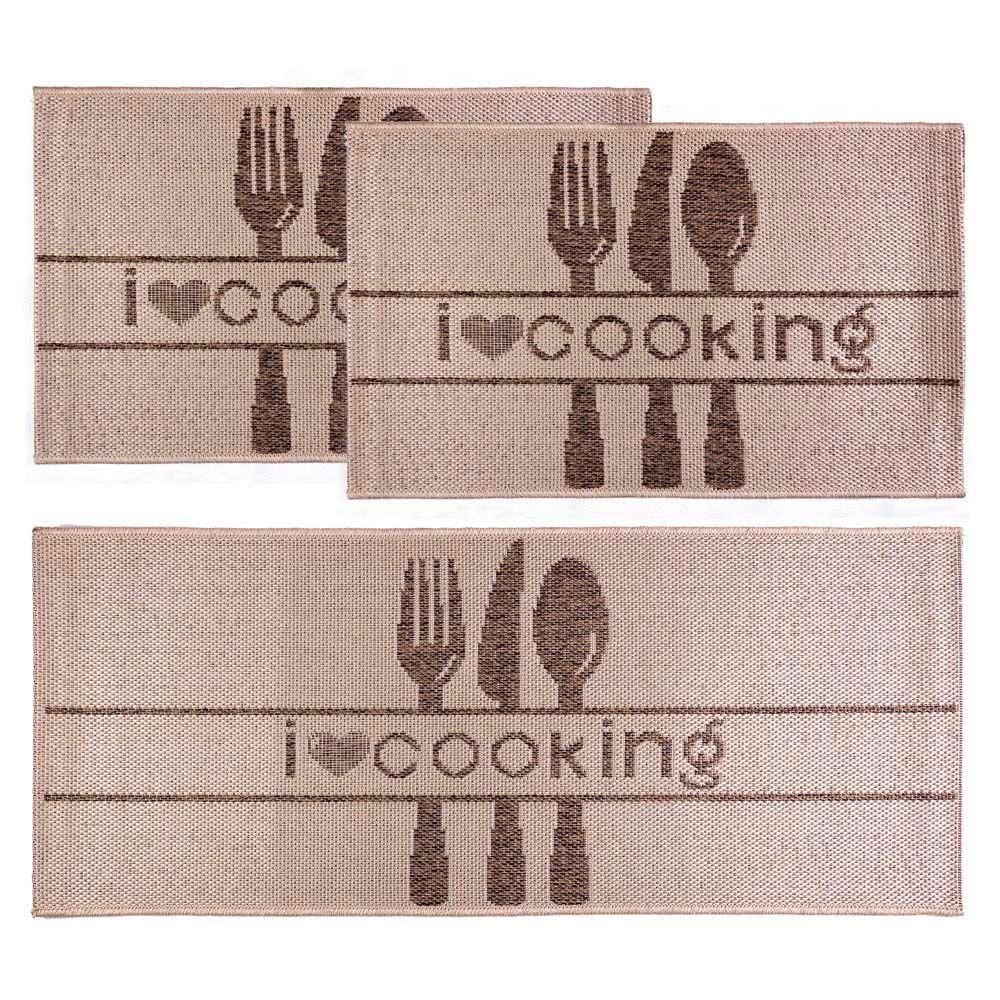 Kit Cozinha 3 Peças Eco Nature Cooking 87 Bege-marrom