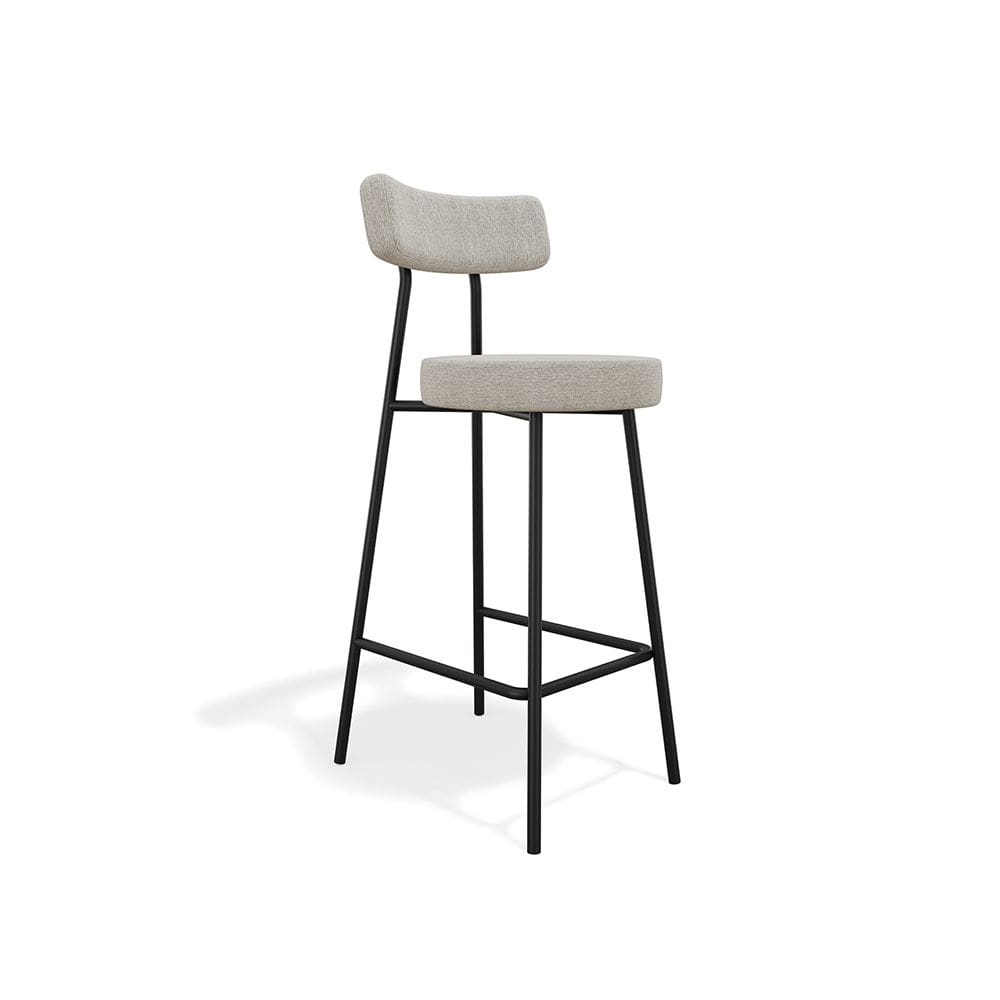 Banqueta Alta Bock Linho Cinza - SSX Multicoisas