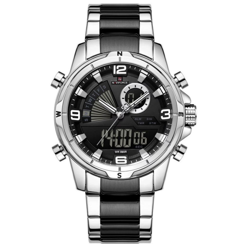 relógio de pulso eletrônico quartzo design luminoso à prova d´agua esportivo