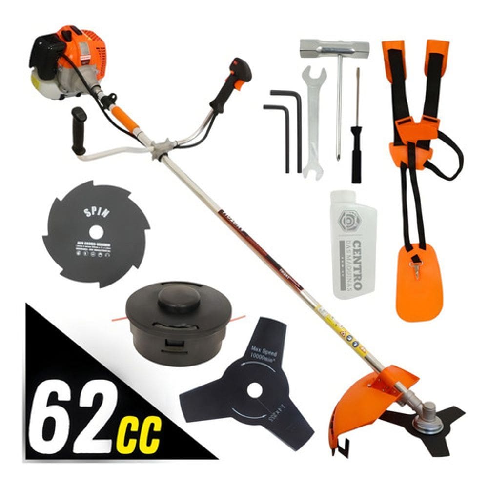 Roçadeira 62cc 2t 3hp Easy Start + Lâmina Circular 8 Dentes