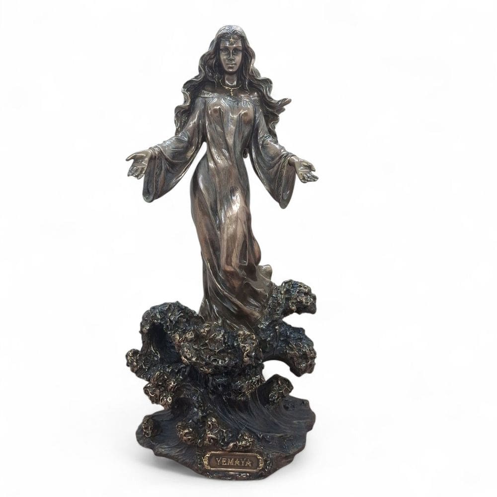 Imagem Iemanjá Rainha dos Mares Bronze em Resina 28 cm