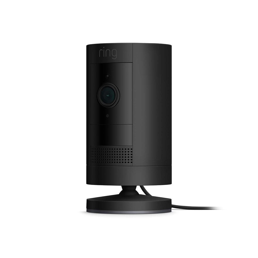 Câmera de segurança Ring Stick Up Cam Plug-In HD com Alexa Black