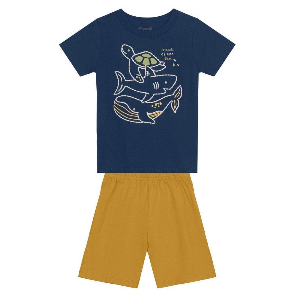 Conjunto infantil menino de tartaruga Brandili