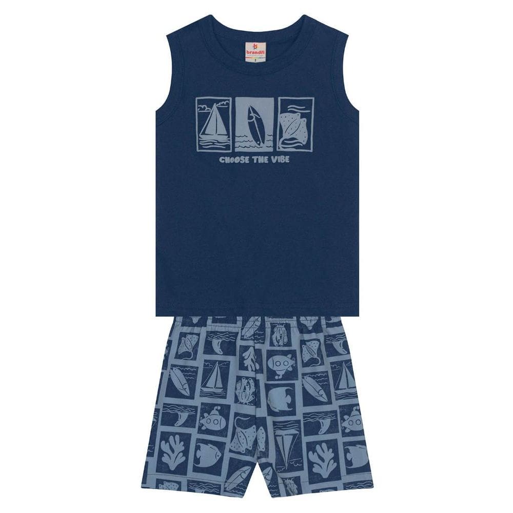 Conjunto infantil menino praiano Brandili