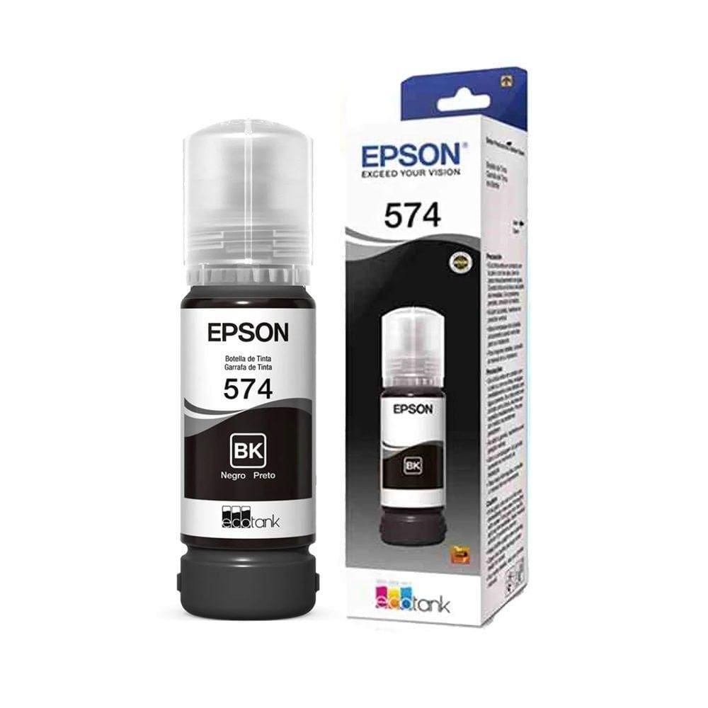 Tinta Epson T574120al T574120 T574 574 Preto autêntico L8050 L18050 L 8050 L 18050 70ml
