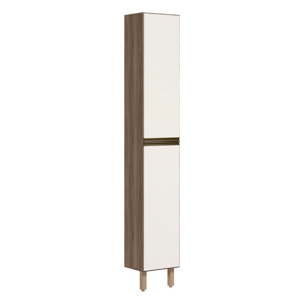 Paneleiro 2 Portas 221x35cm Mdf Kali 12228 Carvalho Toq Off White Cetim Nicioli