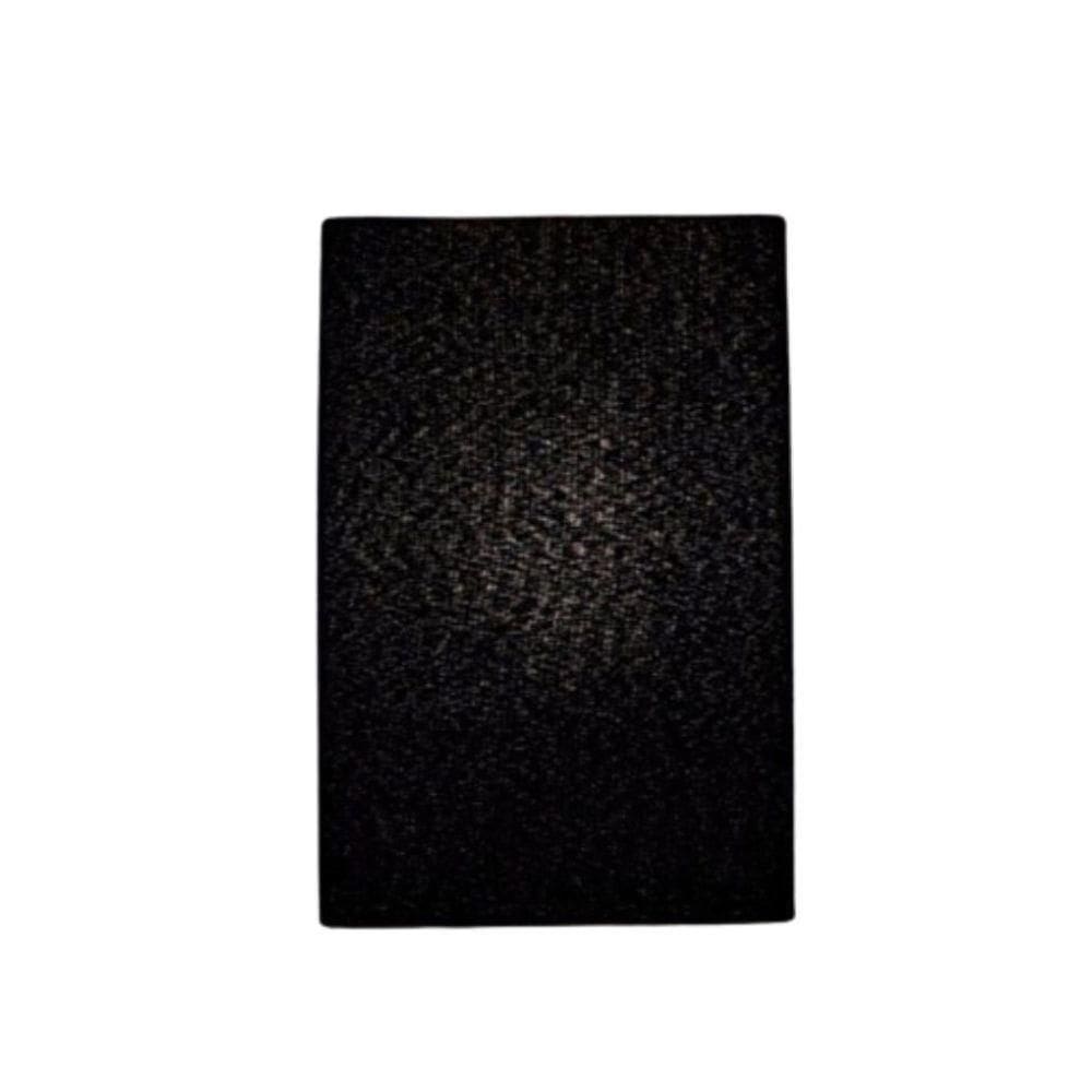 Arandela Retangular Retro Vivare Md-2029 Cúpula Em Tecido 18x10x30cm - Bivolt Preto 127-220v