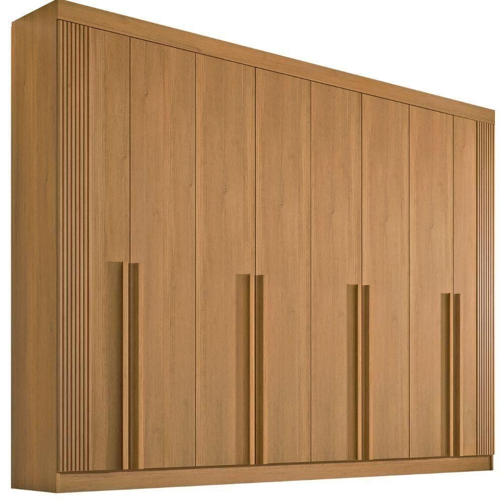 Guarda Roupa Daymont Ripado Cinamomo 8 Portas 8 Gavetas D?doro