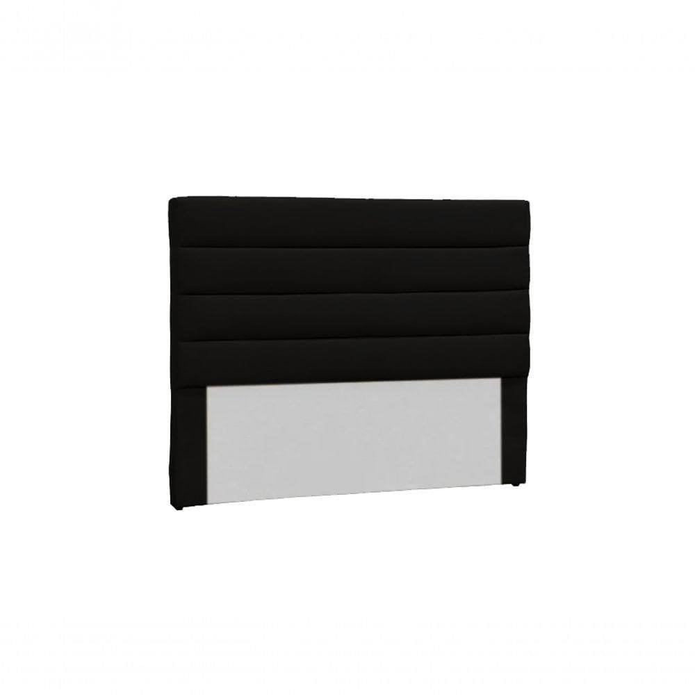 Cabeceira Estofada Cama Box Casal 195cm Berlin - Mhs Preto