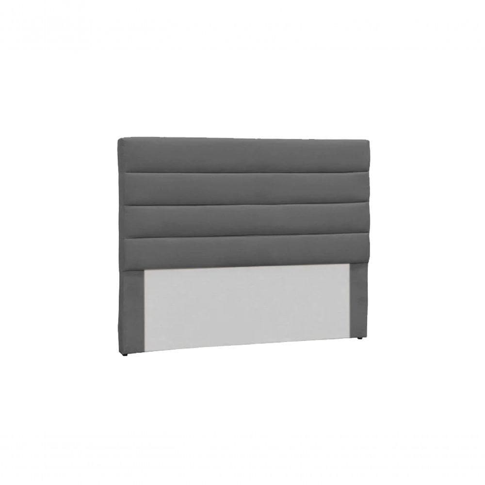 Cabeceira Estofada Cama Box Casal 195cm Berlin - Mhs Cinza