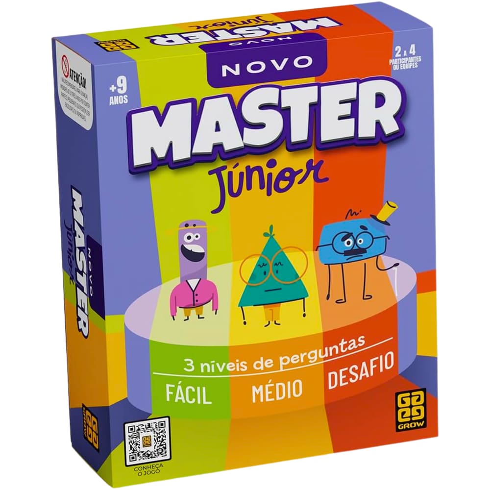 Jogo de Tabuleiro e Cartas Novo Master Júnior Grow