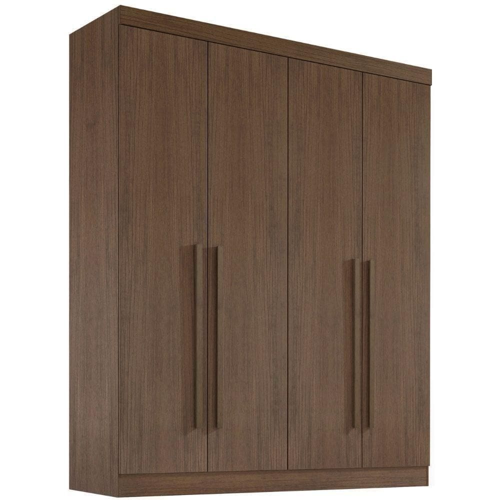 Guarda Roupa Da Vinci Plus Castanho 4 Portas 3 Gavetas D?doro