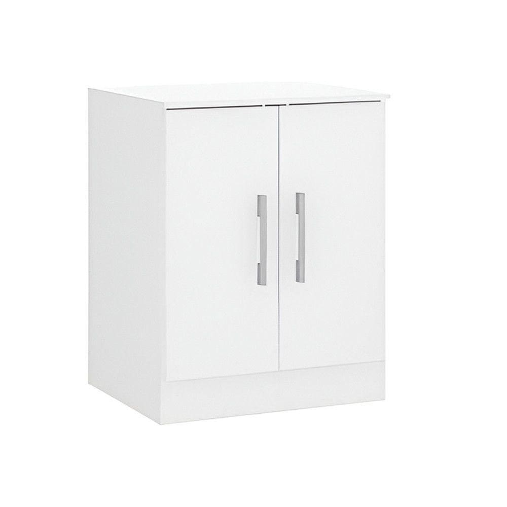 Armário Multiuso Pequeno 0723br 2 Portas 60x76cm Menu Móveis Branco