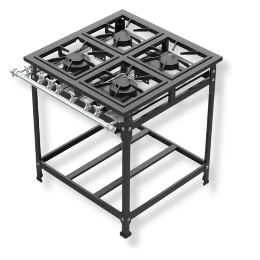 Fogão Industrial 4 Bocas 30x30 P7 Leona