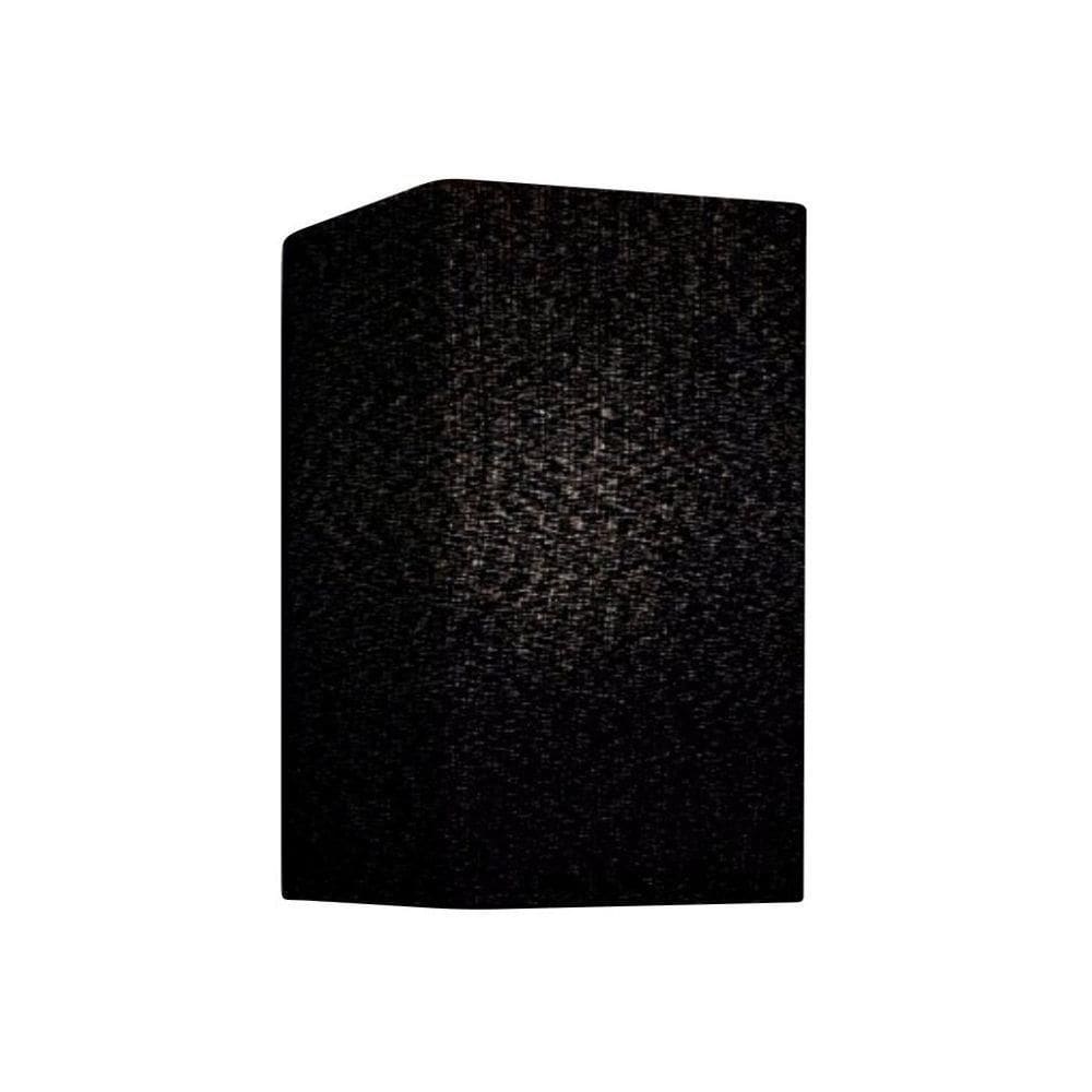 Arandela Retangular Retro Md-2002 Cúpula Em Tecido 25-16x10cm Preto - Bivolt