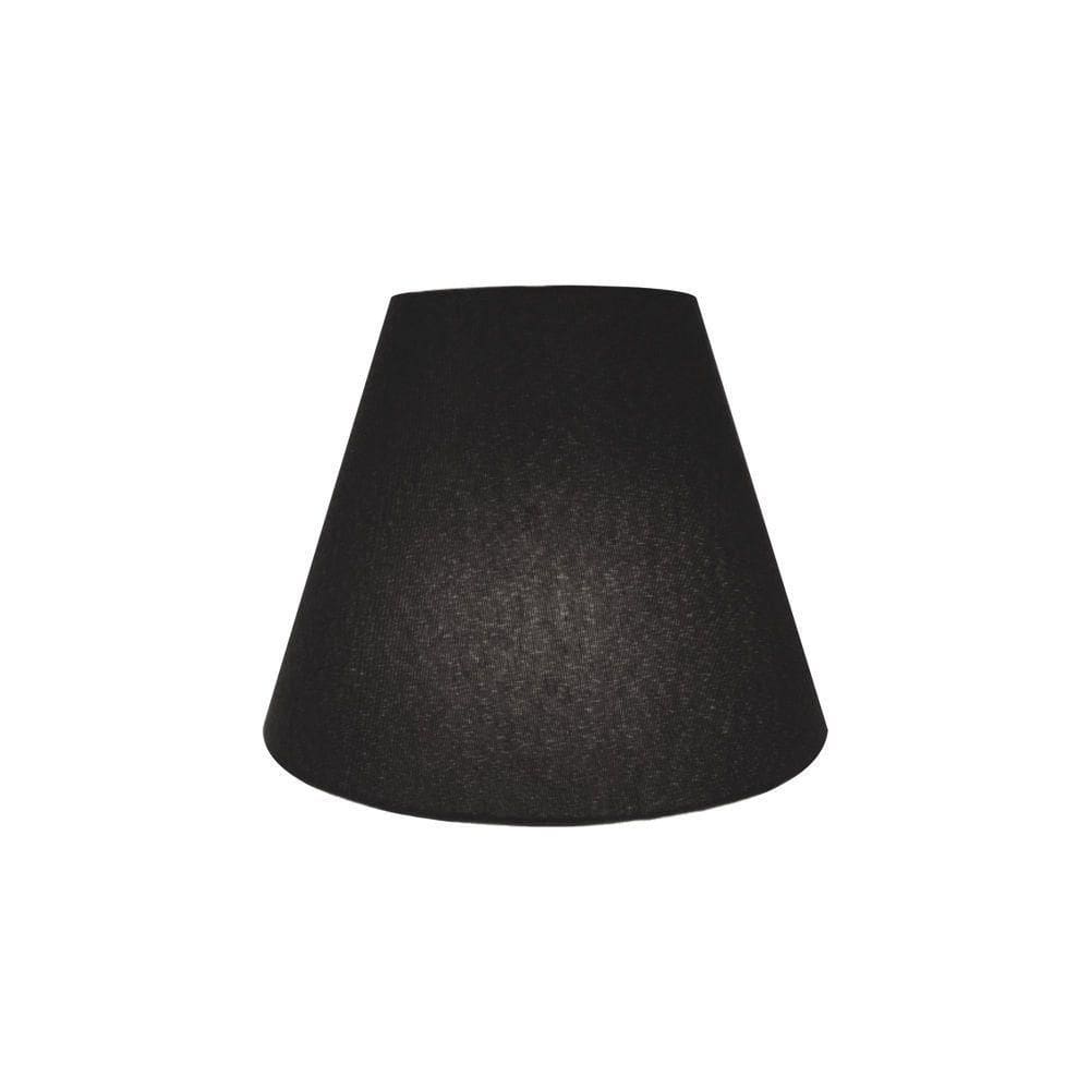 Arandela Retro Cone Vivare Md-2001 Cúpula Em Tecido 25-26x13cm - Bivolt Preto 127-220v