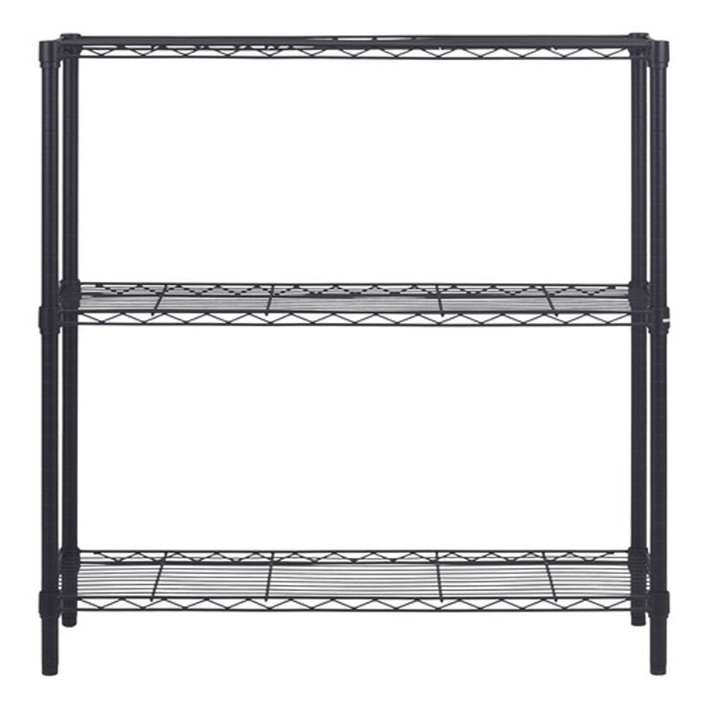 Estante De Aco Preto 90x90x35cm Ate 150kg - 3 Prateleiras