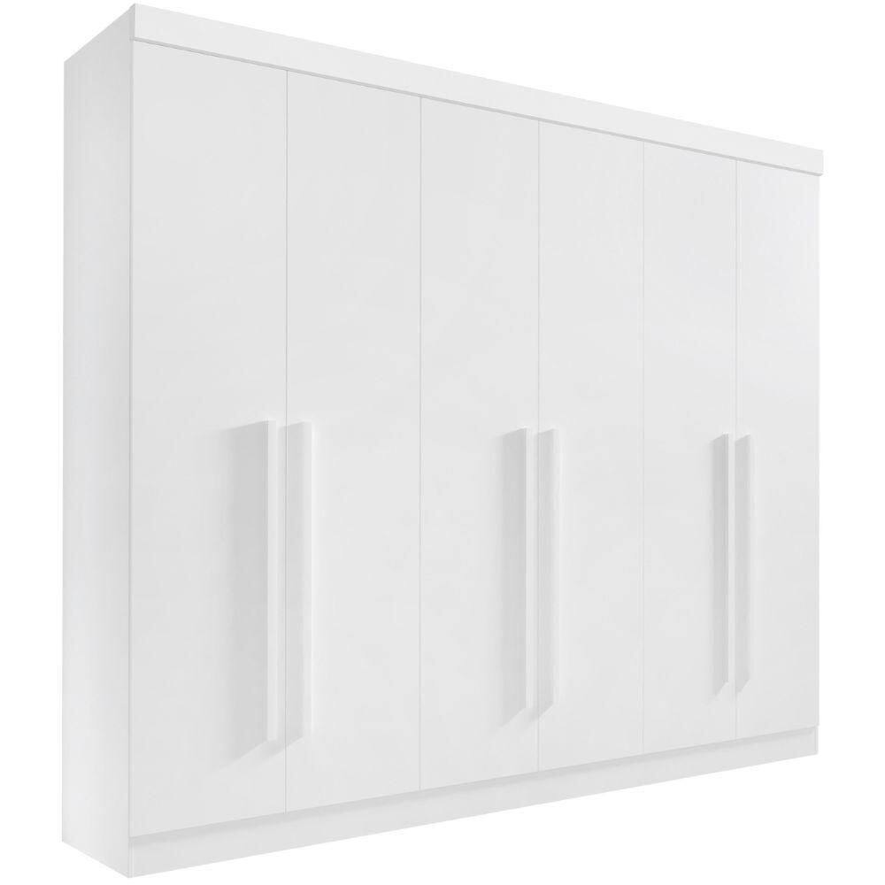 Guarda Roupa Da Vinci Plus Branco 6 Portas 6 Gavetas D?doro
