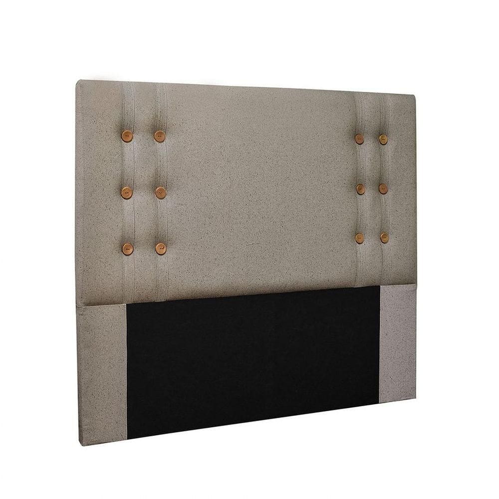 Cabeceira Gênova Para Cama Box King 195 Cm Linho - D`rossi Cor Areia