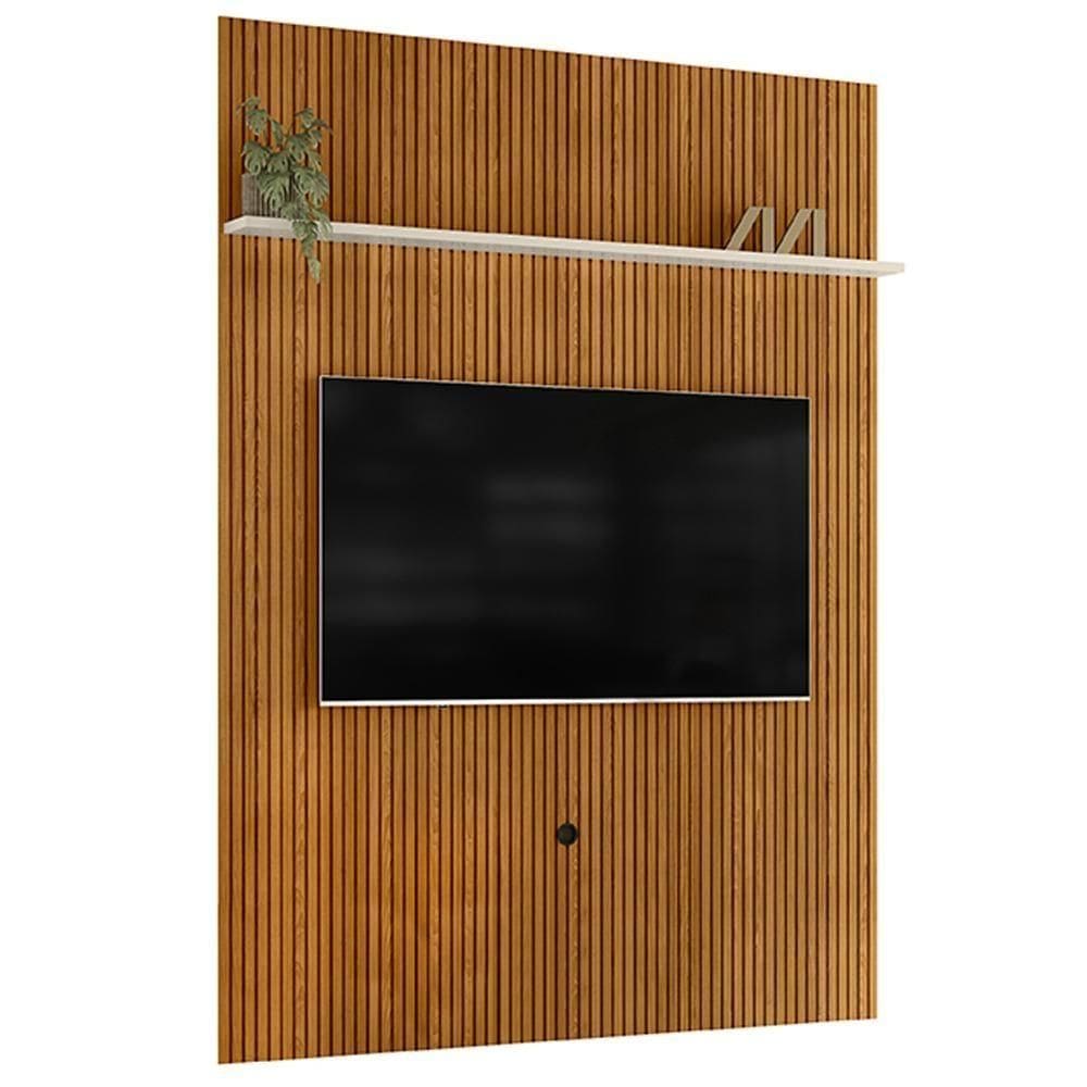 Painel Tv 65 Pol 245x179 Cm New Interlagos Cinamomo Off White Madetec